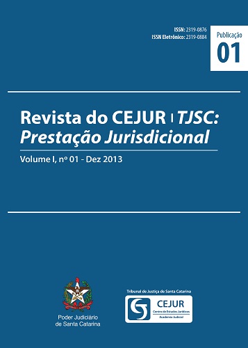 Capa da Revista do CEJUR/TJSC: Prestação Jurisdicional
